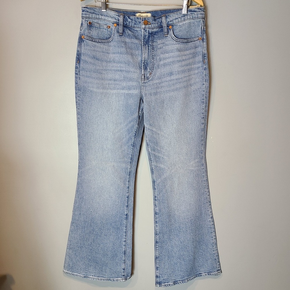 Madewell The Perfect Vintage Flare Jeans Light Wash High Rise Denim Size 31
